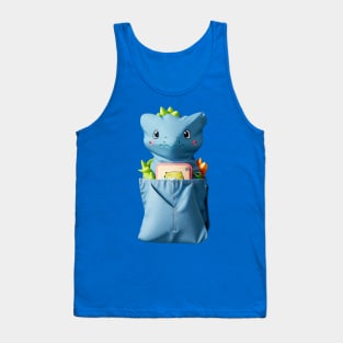 Bag Salamander Gecco Dragon Dino Shirt Shirt Pocket Tank Top